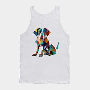 Cute Dog Colorful Tank Top